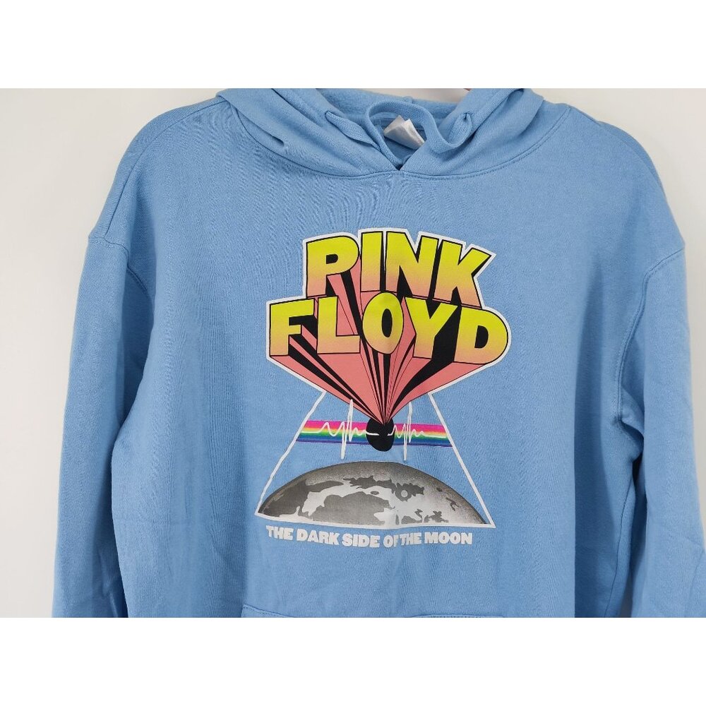 Pink Floyd Dark Side of the Moon Blue Pullover Hoodie Sweatshirt Unisex Size XL - Picture 2 of 9